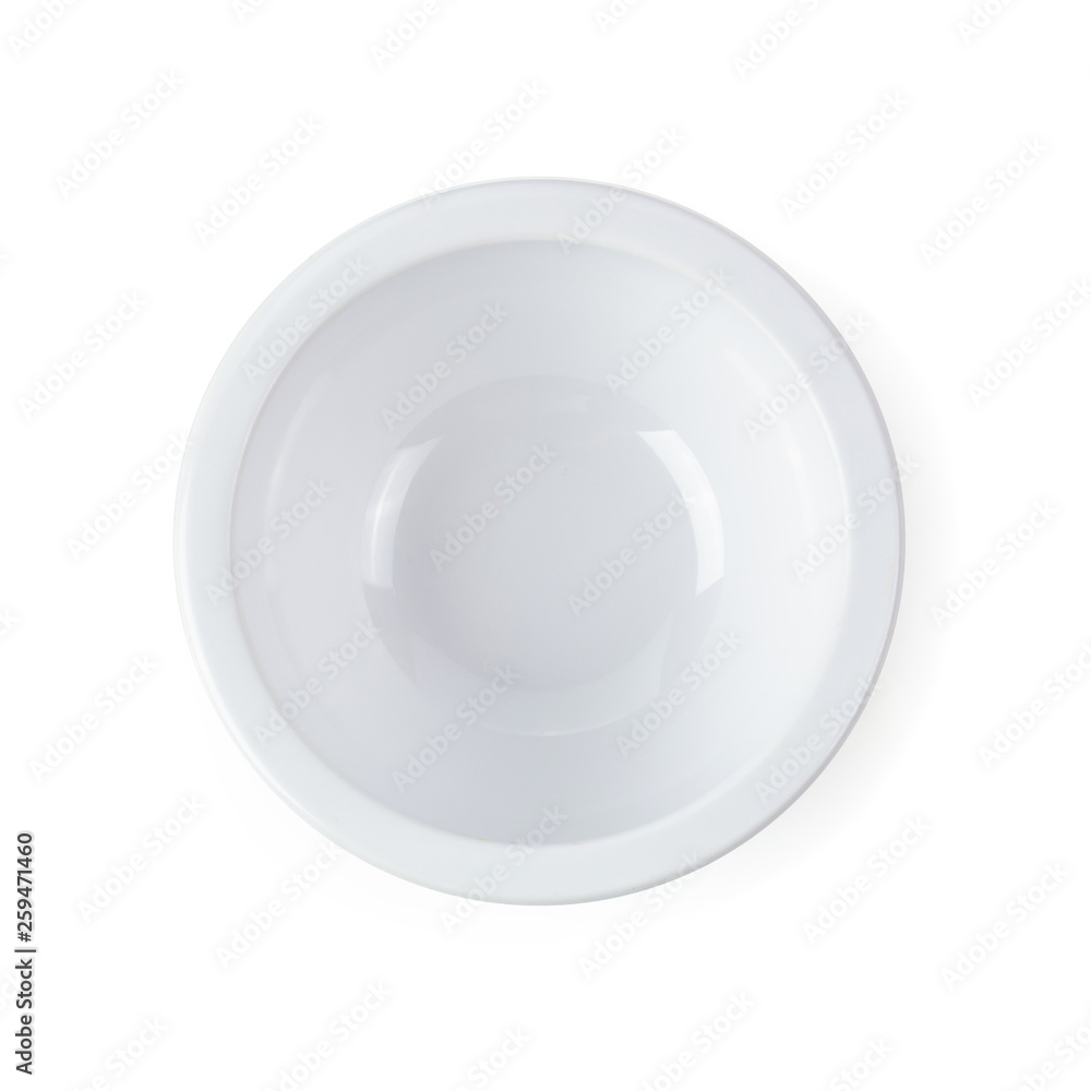 White Ceramic Bowl isolated on white background White Ceramic Bowl isolated on white background