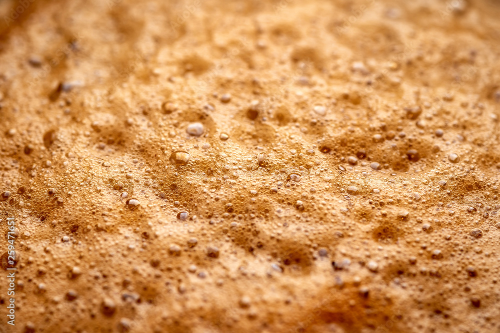 macro photo of close-up coffee espresso foam macro photo of close-up coffee espresso foam