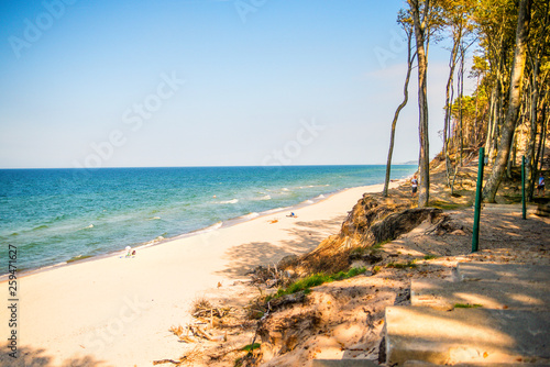 Fototapeta Naklejka Na Ścianę i Meble -   beach of the Baltic Sea in Orzechowo, Poland