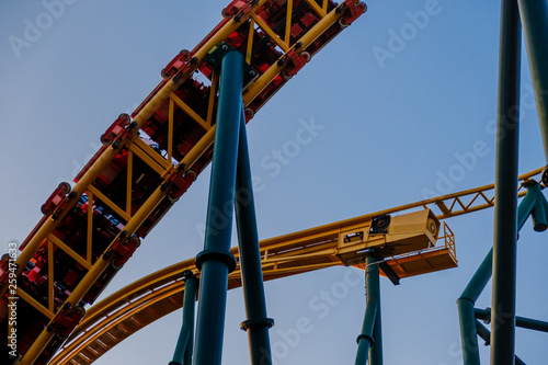 Scary Fun On An Upsidedown Roller Coaster