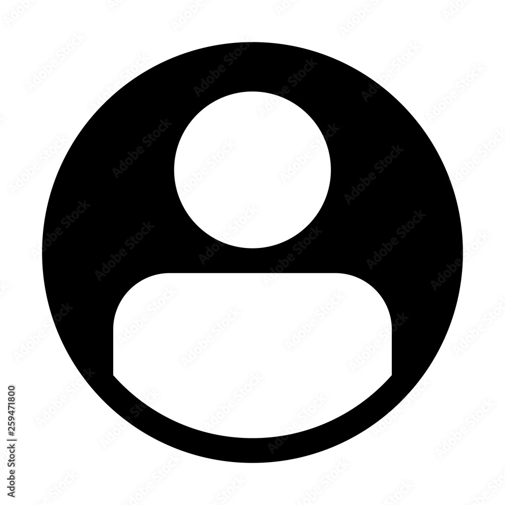 Avatar icon vector male user person profile symbol in flat color glyph pictogram illustration Avatar icon vector male user person profile symbol in flat color glyph pictogram illustration