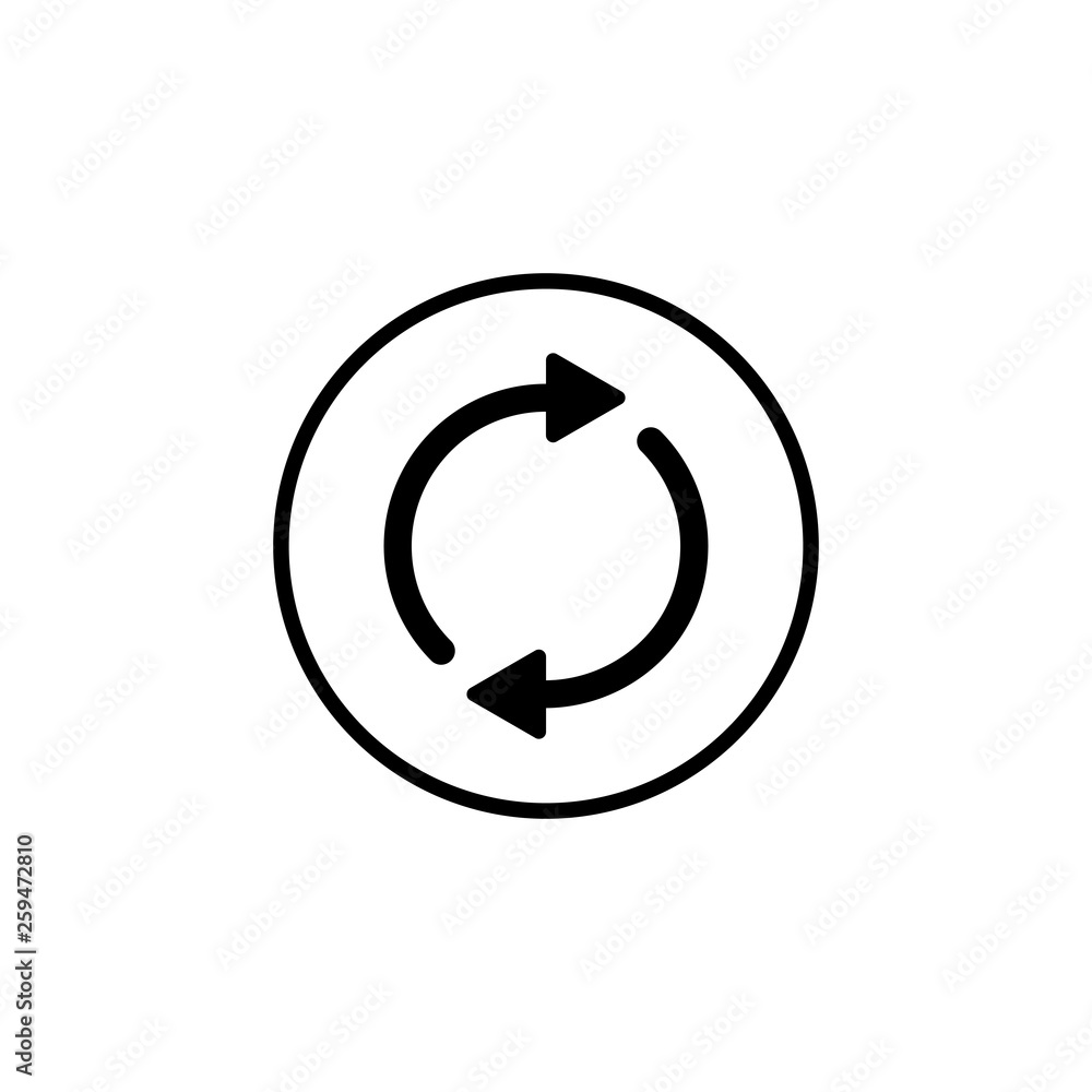 Update icon vector. Reload symbol. refresh icon Update icon vector. Reload symbol. refresh icon