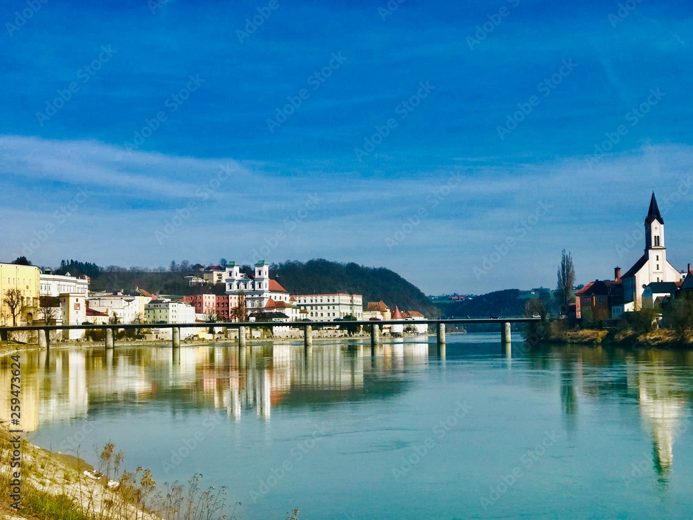 Beautiful city Passau in Bavaria