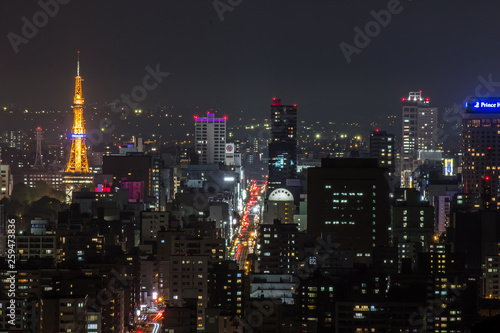 Wallpaper Mural 札幌市 夜景 都市夜景 Torontodigital.ca