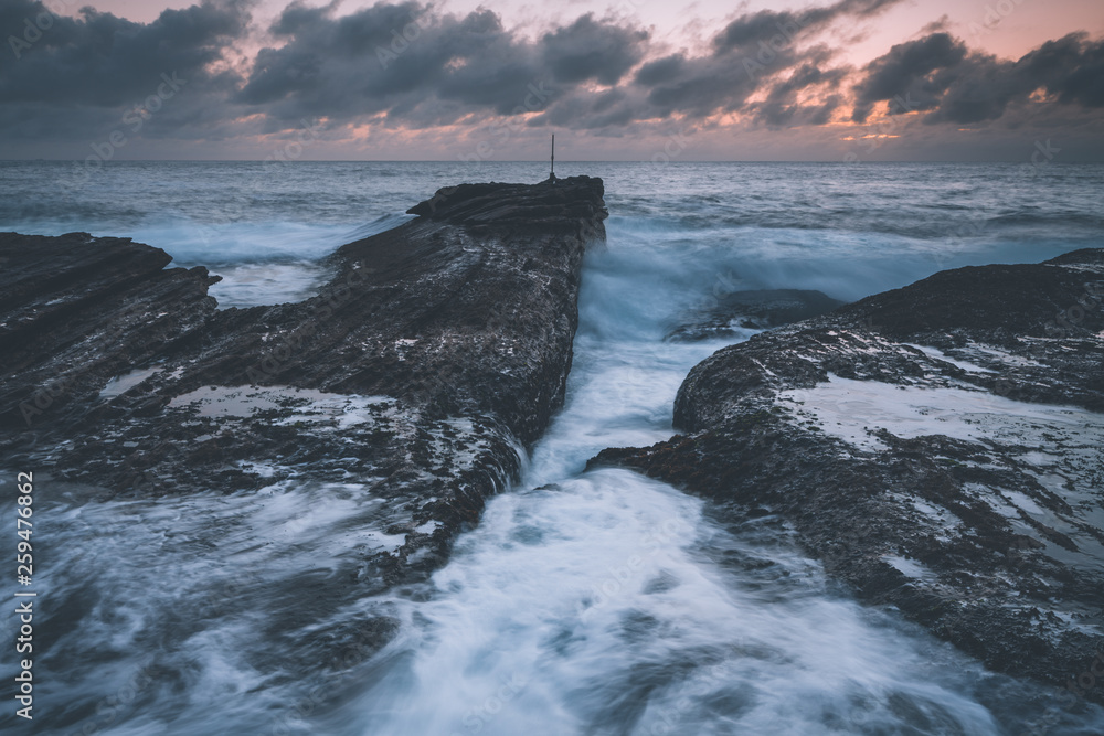 Fototapeta premium Dawn Skies, Moody Seas and Rocky Chasms Landscapes