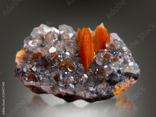 Canvas Print cerussite mineral specimen stone rock