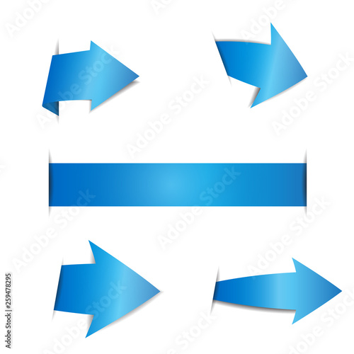 Blue arrow stickers on white background Free Download Blue arrow stickers on white background - GFXLoad