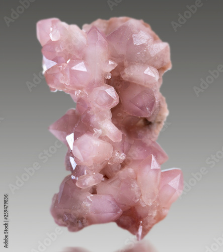pink quartz mineral specimen stone rock geology  quartz