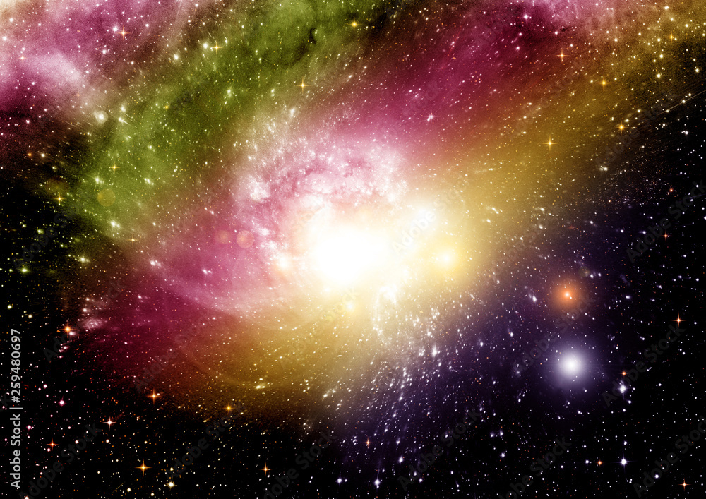 Fototapeta premium galaxy in a free space