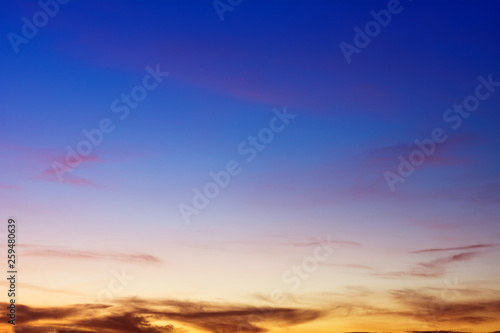 Blue sky background with beautiful clouds