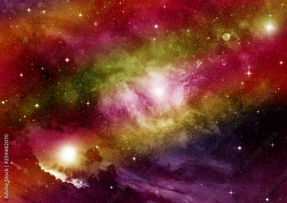 Naklejka premium galaxy in a free space