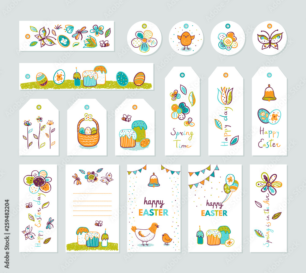 Happy Easter vector collection Happy Easter vector collection