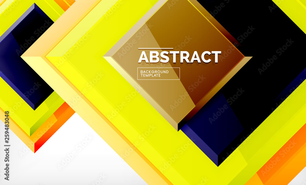 Geometric abstract background, modern square design Geometric abstract background, modern square design