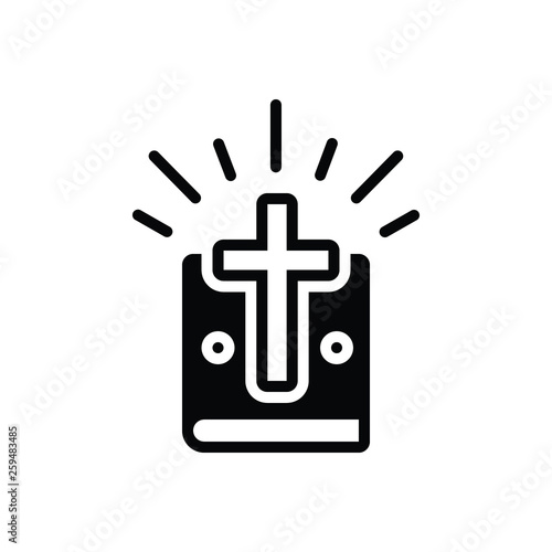 Black solid icon for jehovah