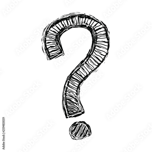 Hand drawn grunge questions...