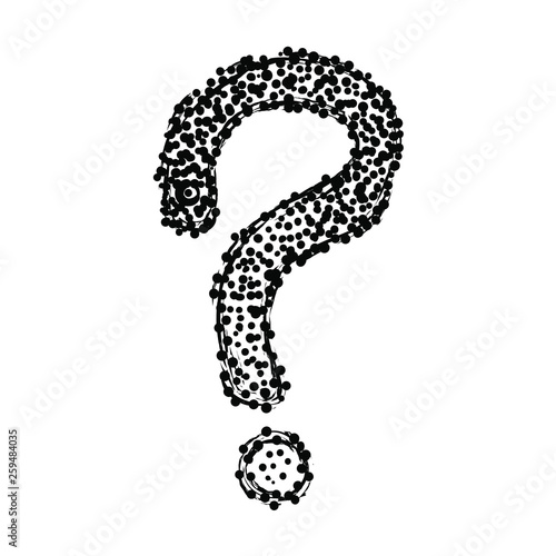 Hand drawn grunge questions...