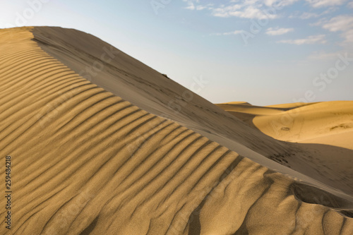 Gran Canaria island landscape of sand on beach 