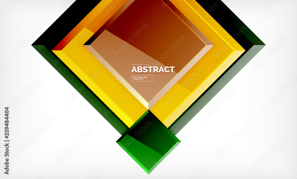 Square abstract background, glossy geometric design Square abstract background, glossy geometric design
