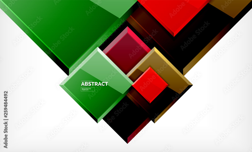 Square geometric background