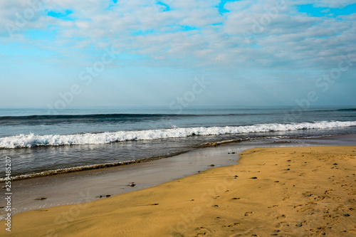 Summer landscape of beach and ocean 