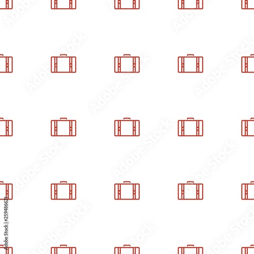 suitcase icon pattern seamless white background
