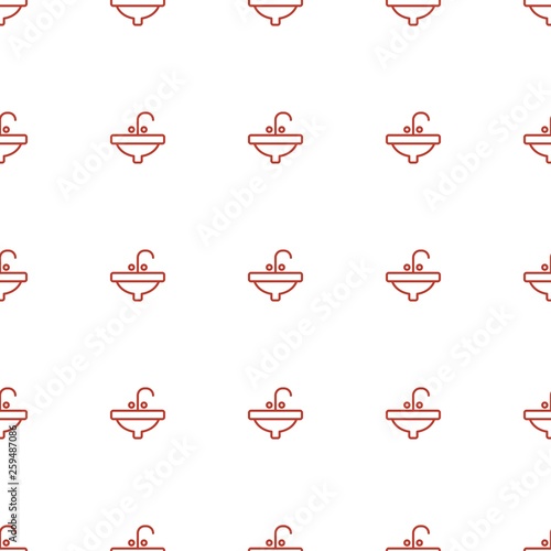 sink icon pattern seamless white background