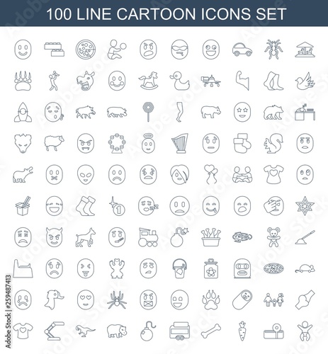 cartoon icons