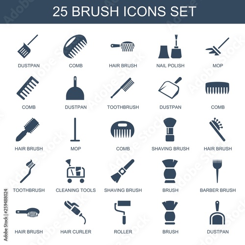 25 brush icons