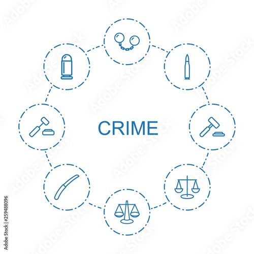 8 crime icons