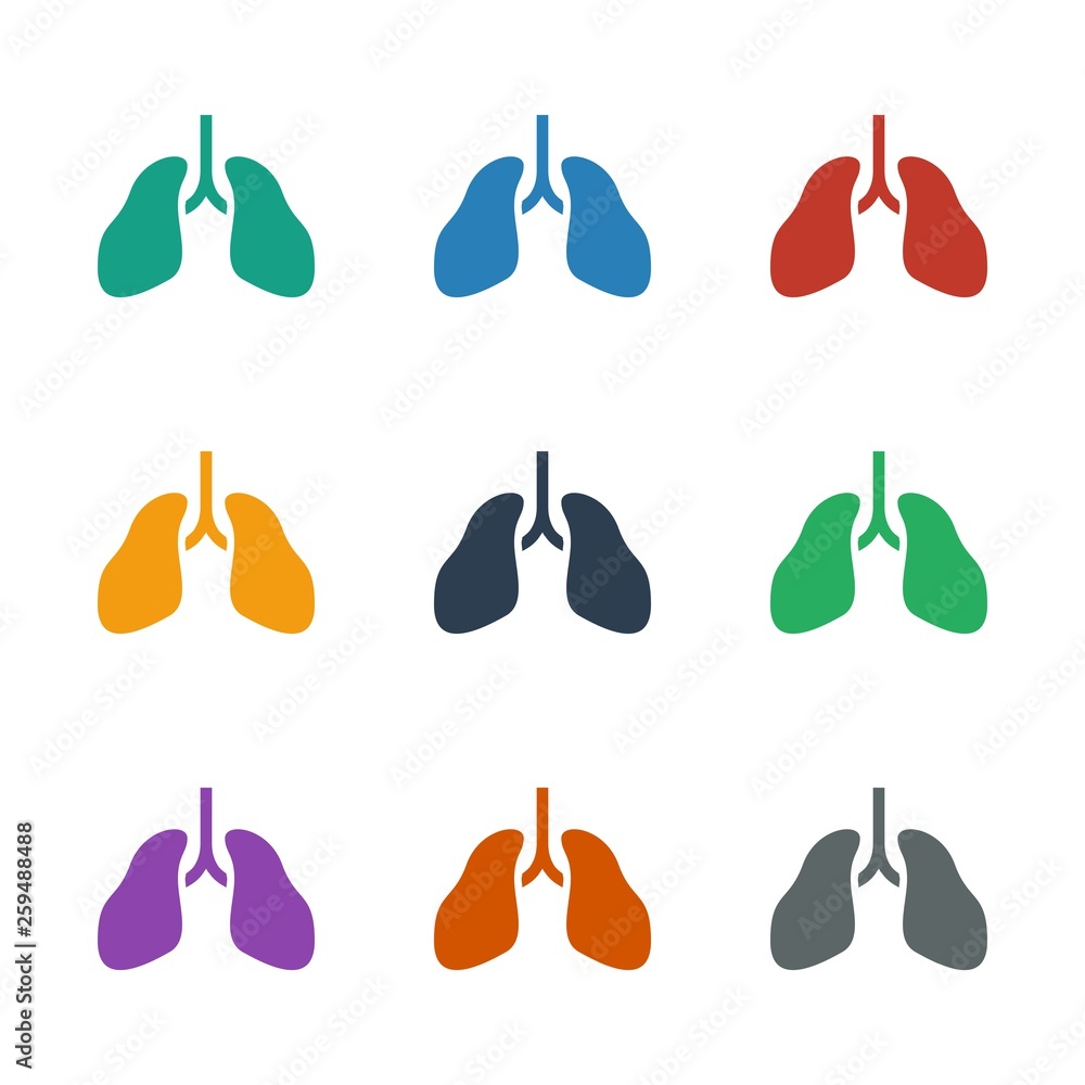 lungs icon white background lungs icon white background