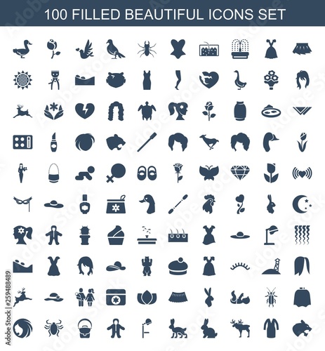 100 beautiful icons