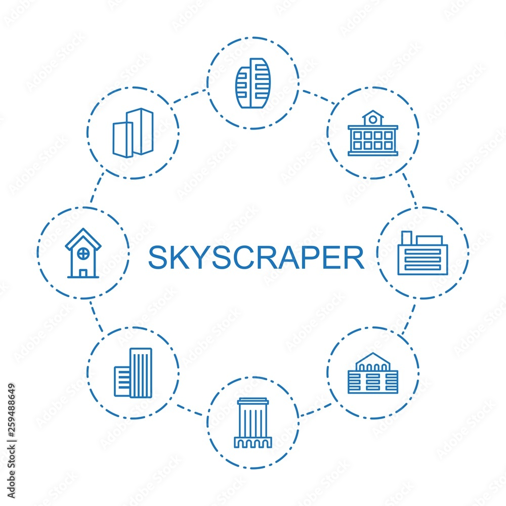 skyscraper icons skyscraper icons