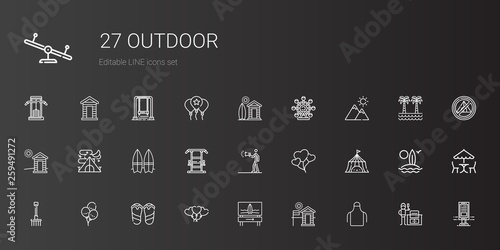 outdoor icons set