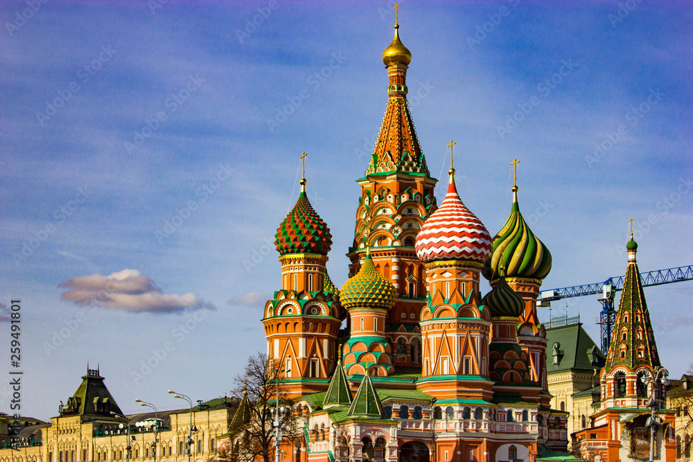 Russia, Moscow Kremlin, St. Basil's Cathedral.