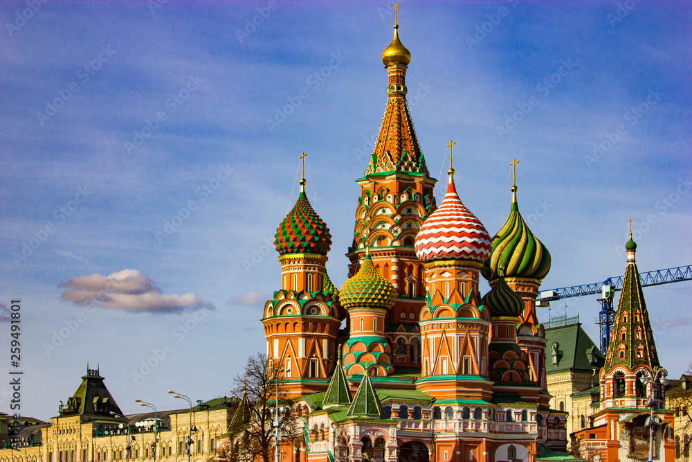 Russia, Moscow Kremlin, St. Basil's Cathedral. Russia, Moscow Kremlin, St. Basil's Cathedral.