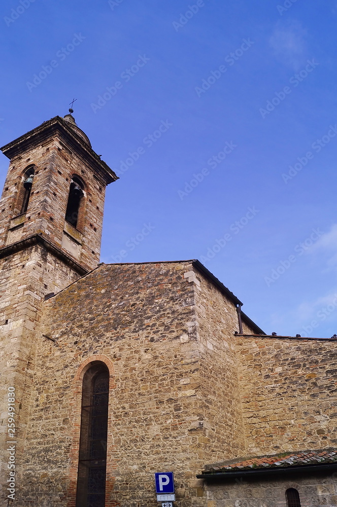 Belfry of San Lorenzo church, Poggibonsi, Tuscany, Italy