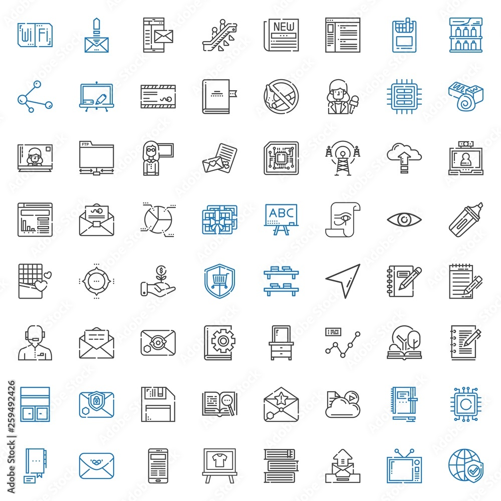 Fototapeta premium information icons set