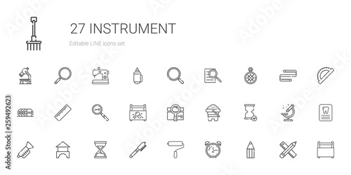 instrument icons set