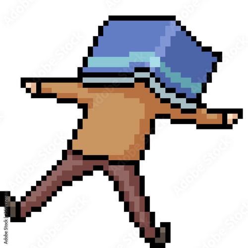 vector pixel art sleep read book