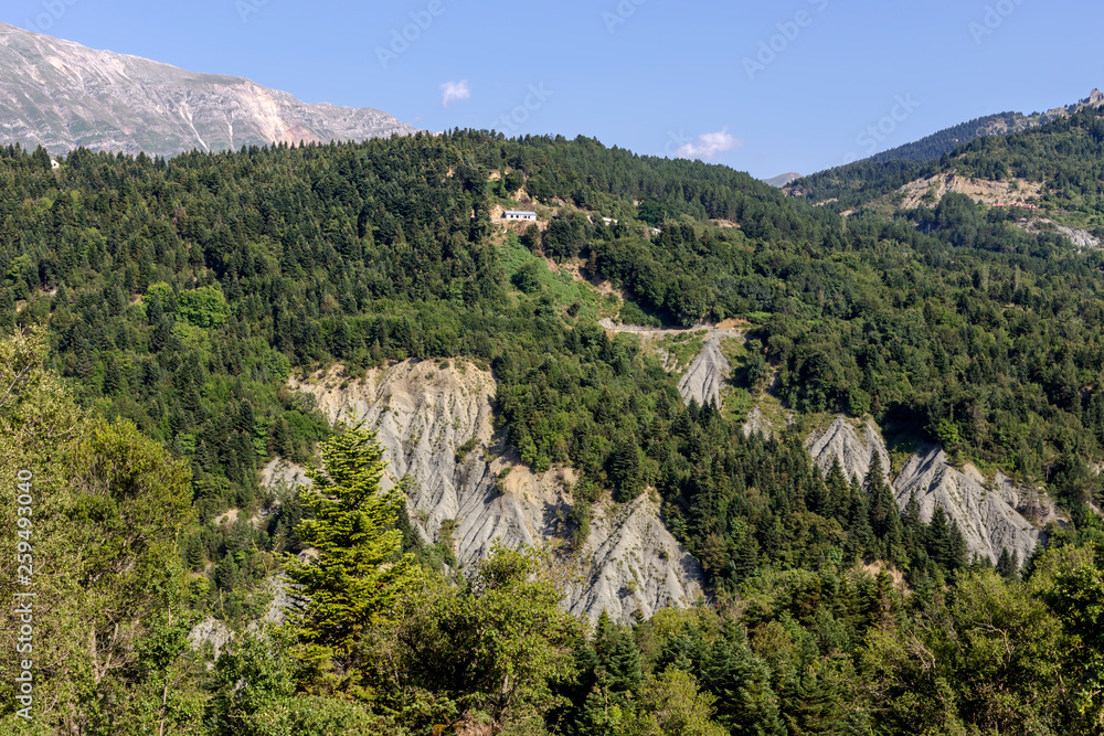 Fototapeta premium Mountains on a sunny summer day (Tzoumerka, Greece)