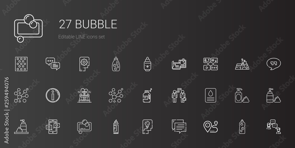 bubble icons set bubble icons set