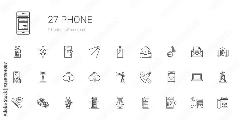 phone icons set phone icons set