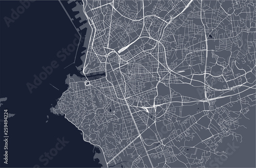 map of the city of Marseille, France