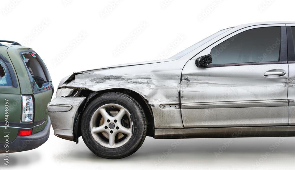 car accident isolated