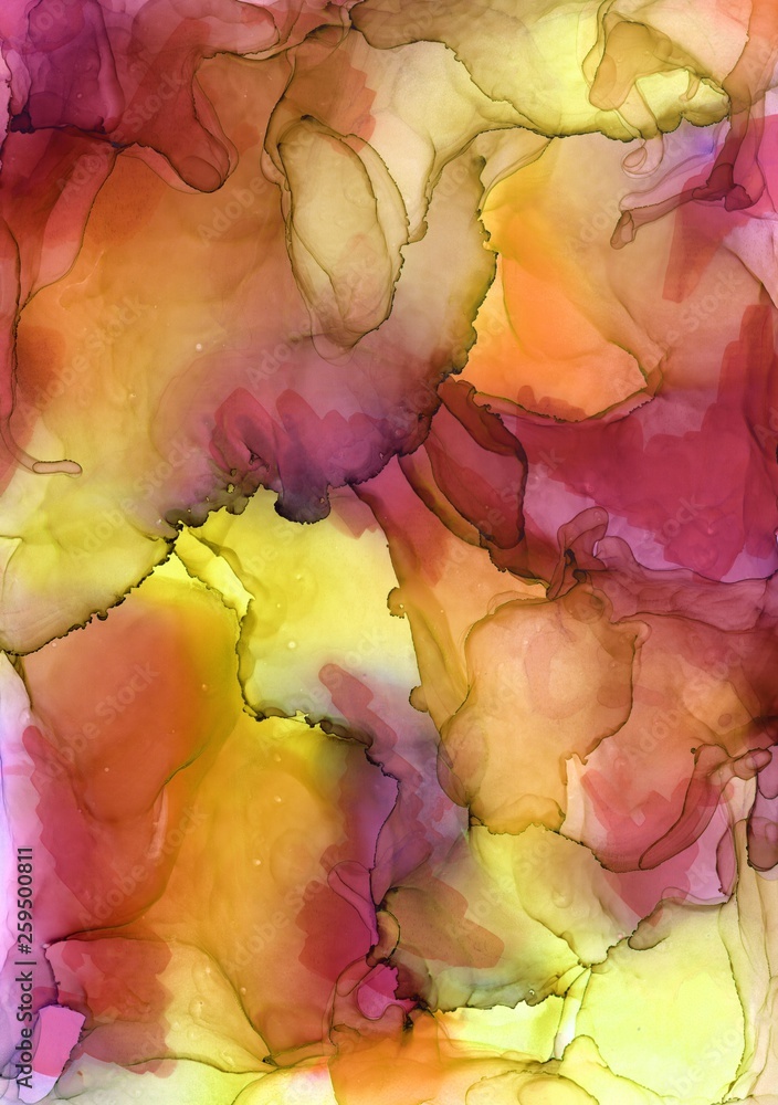 Alcohol ink painting.