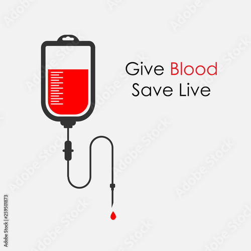 Give blood poster design vector illustration.