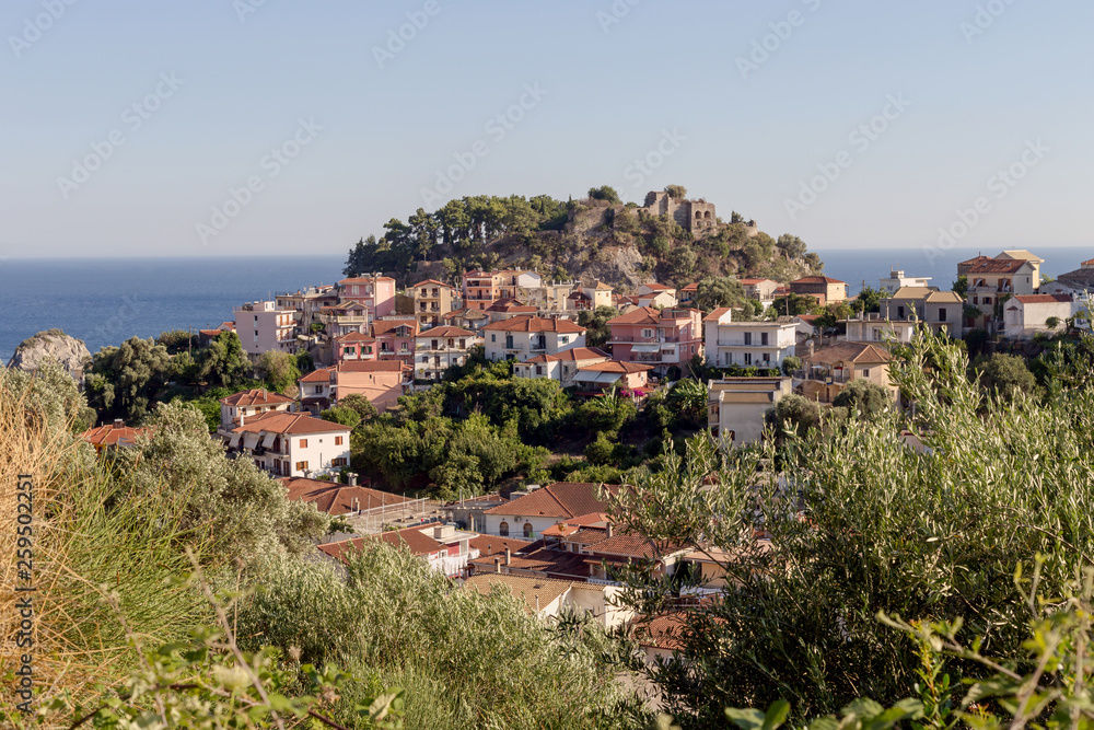 Parga city view (region of Epirus, Greece)