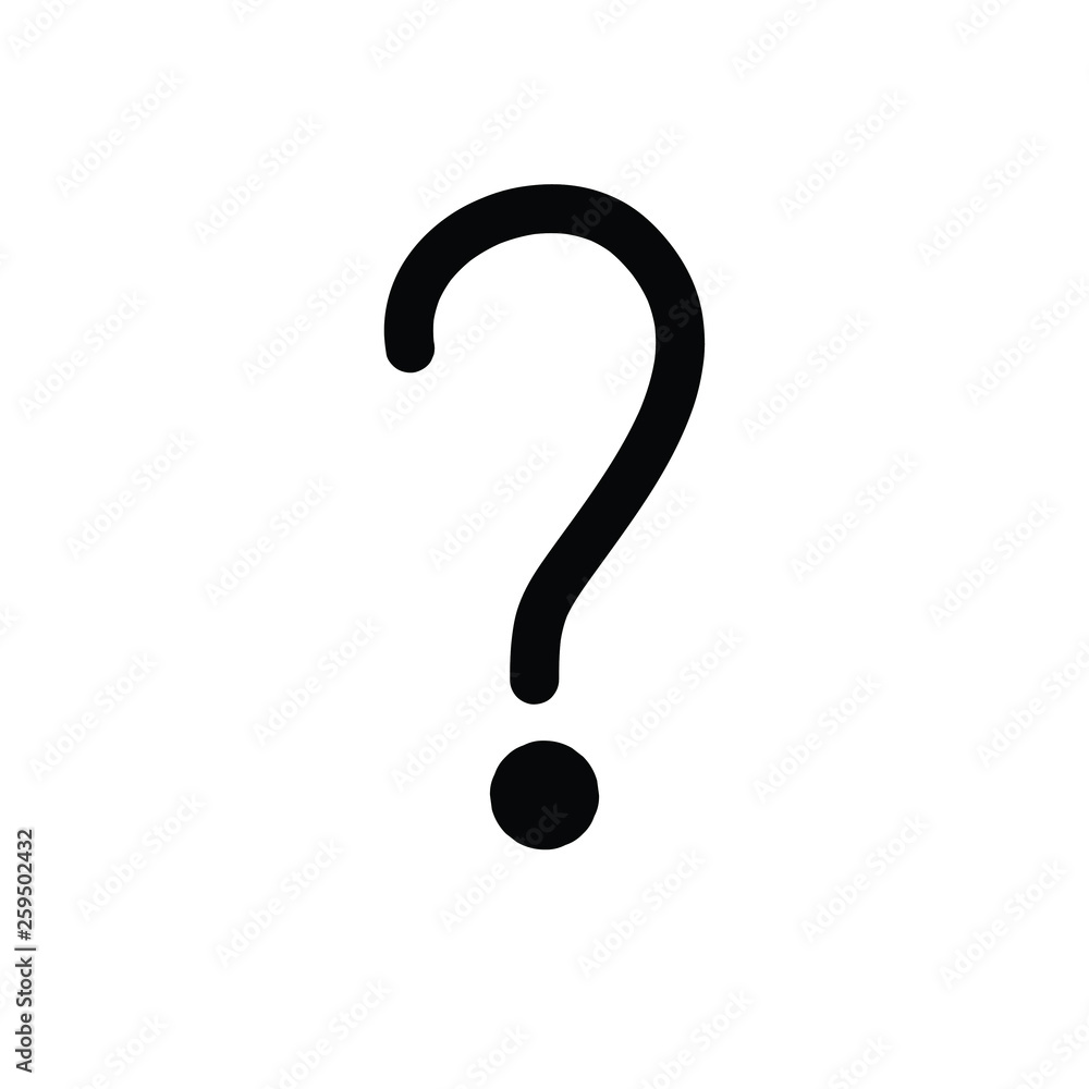 Question mark. Vector, drawing, illustration. Question mark. Vector, drawing, illustration.