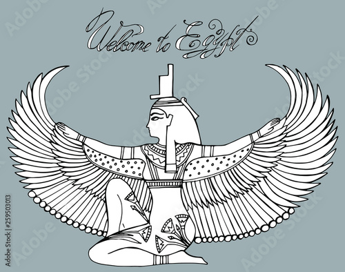vector illustration, egyptian