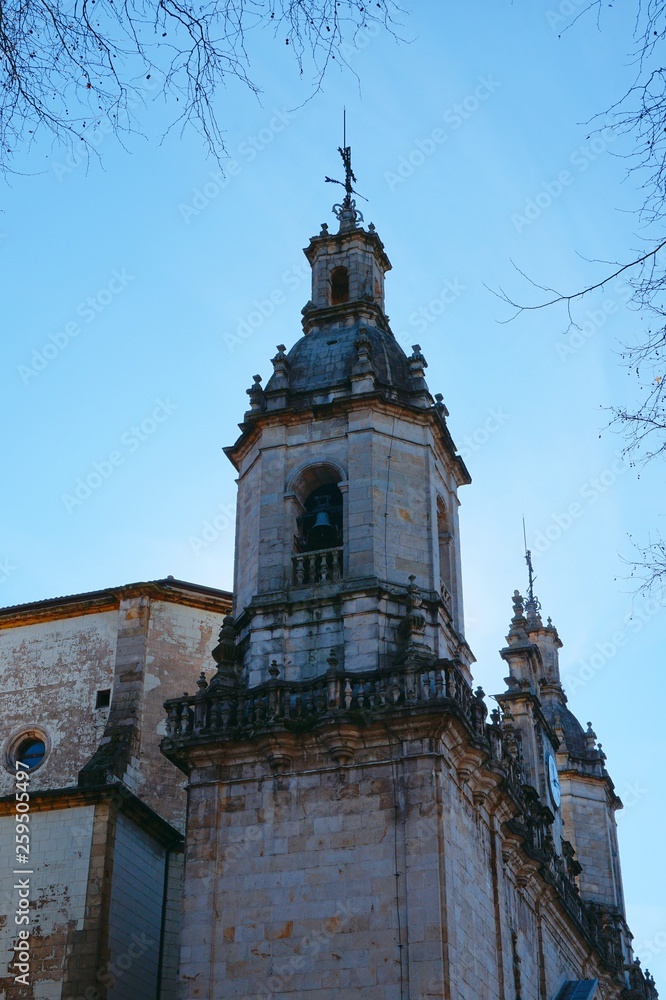 church monument architecture in Bilbao city Spain